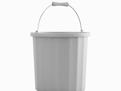 Industrial Plastic Bucket A 02 3D Model