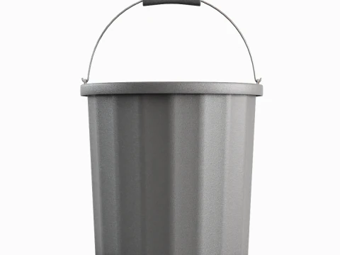 Industrial Plastic Bucket A 03 3D Model