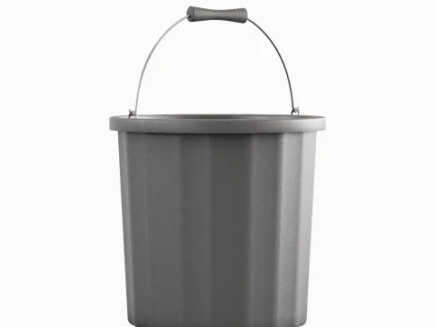 Industrial Plastic Bucket A 03 3D Model