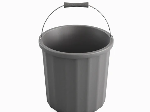 Industrial Plastic Bucket A 03 3D Model