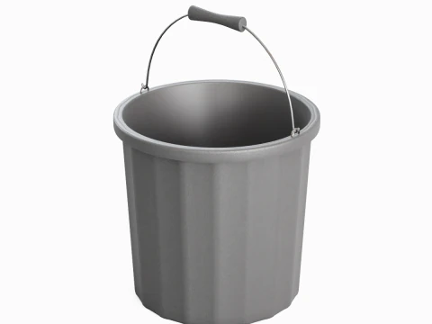 Industrial Plastic Bucket A 03 3D Model