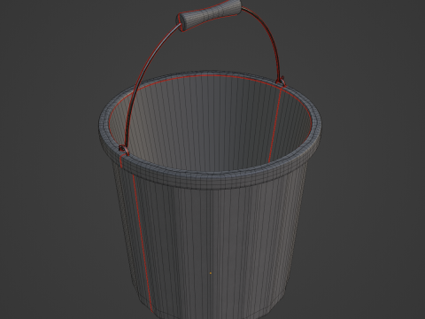 Industrial Plastic Bucket A 03 3D 모델