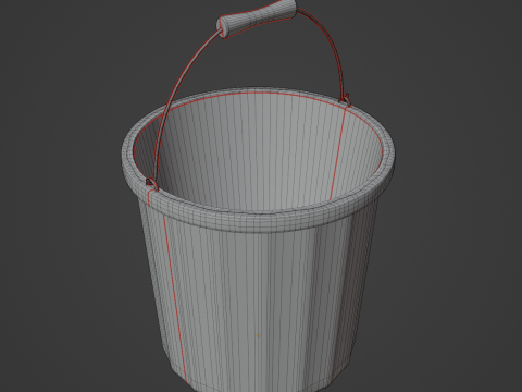 Industrial Plastic Bucket A 03 3D 모델
