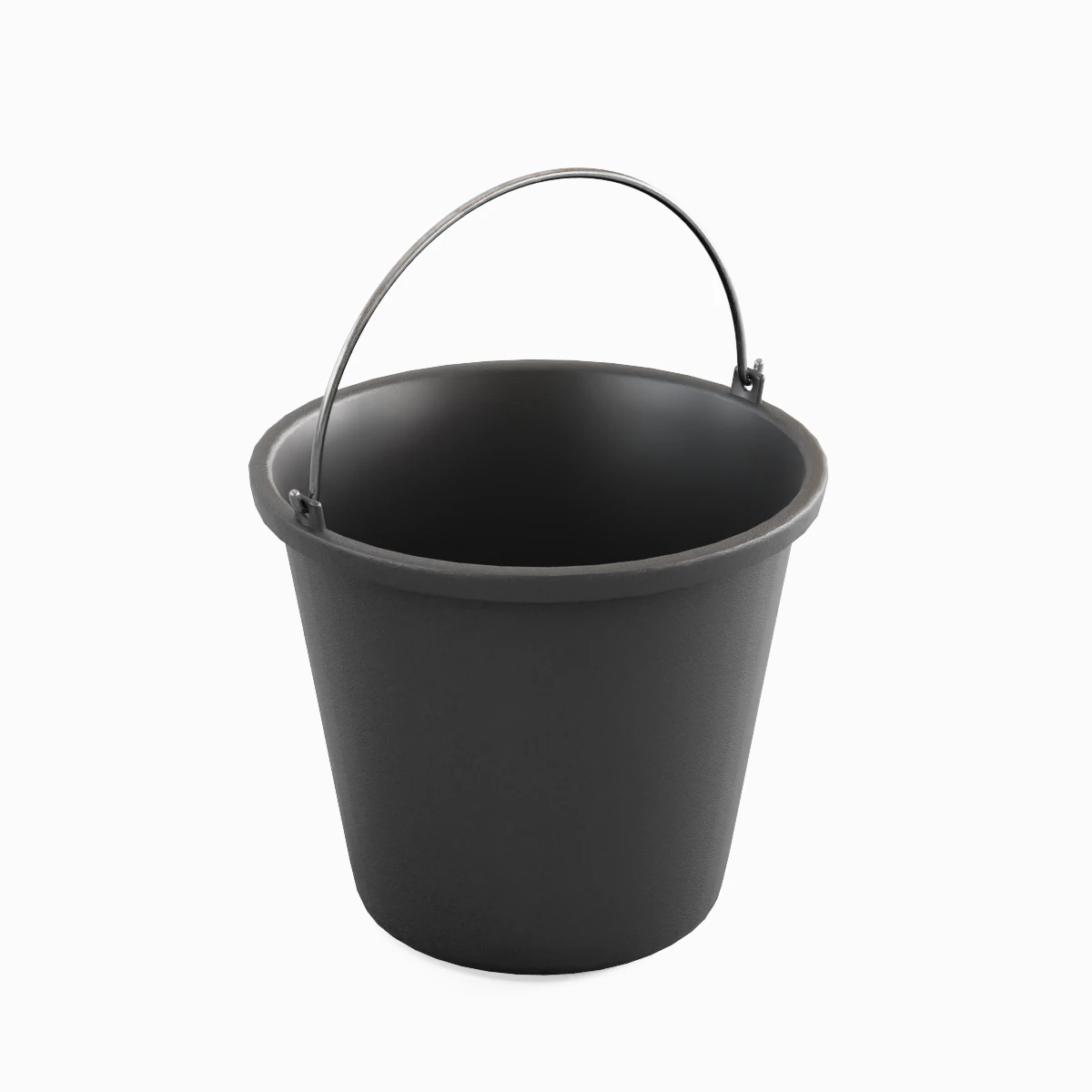 Industrial Plastic Bucket B 01 3D Model .c4d .max .obj .3ds .fbx .stl .blend