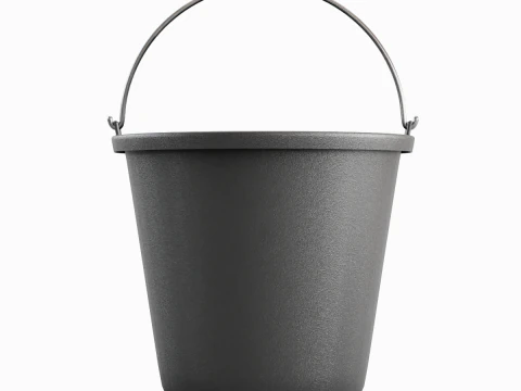 Industrial Plastic Bucket B 01 3D Model