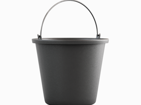 Industrial Plastic Bucket B 01 3D Model