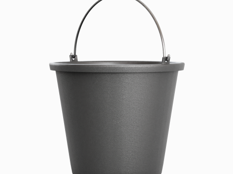 Industrial Plastic Bucket B 01 3D Model