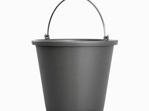Industrial Plastic Bucket B 01 3D Model