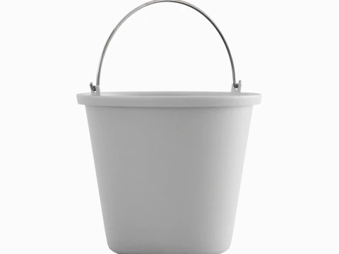 Industrial Plastic Bucket B 02 3D Model