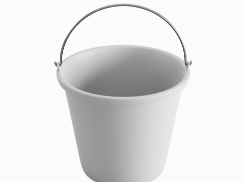 Industrial Plastic Bucket B 02 Modèle 3D