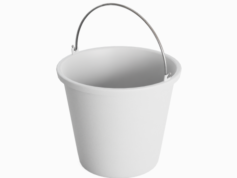 Industrial Plastic Bucket B 02 Modèle 3D