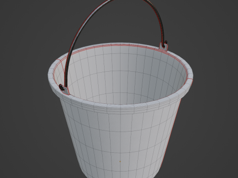 Industrial Plastic Bucket B 02 Modèle 3D