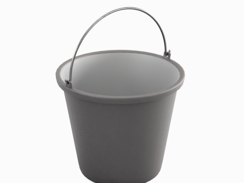 Industrial Plastic Bucket B 03 3D 모델