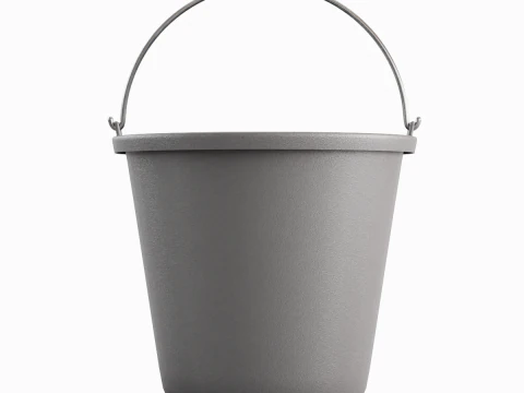 Industrial Plastic Bucket B 03 3D Model