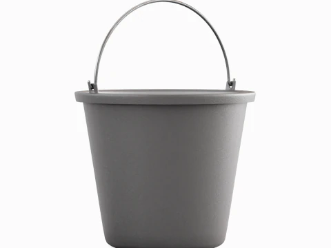 Industrial Plastic Bucket B 03 3D Model
