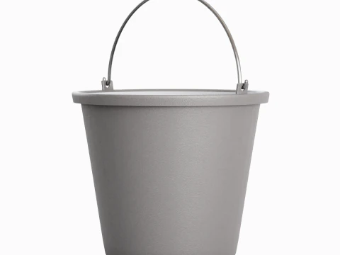 Industrial Plastic Bucket B 03 3D Model