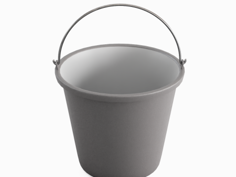 Industrial Plastic Bucket B 03 3Dモデル