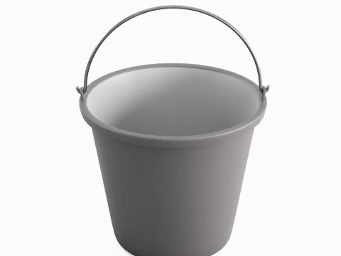 Industrial Plastic Bucket B 03 3D Model