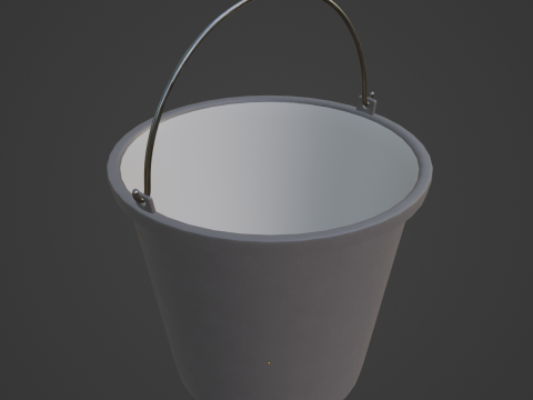 Industrial Plastic Bucket B 03 3Dモデル