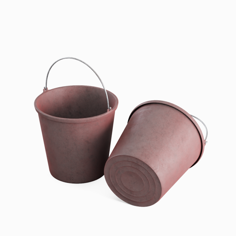 Industrial Plastic Bucket C 02 3Dモデル .c4d .max .obj .3ds .fbx .stl .blend 
