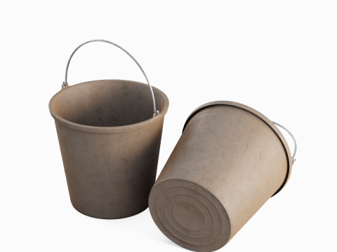 Industrial Plastic Bucket C 03 3Dモデル