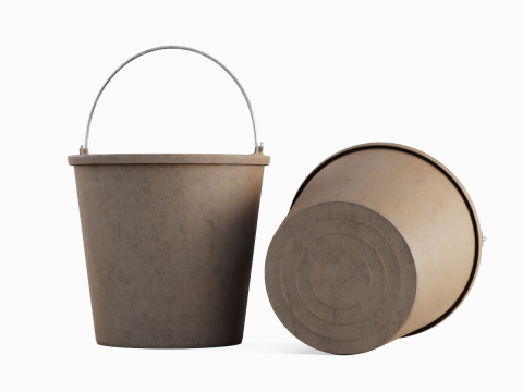 Industrial Plastic Bucket C 03 Modèle 3D