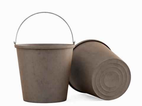 Industrial Plastic Bucket C 03 Modèle 3D