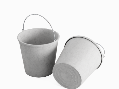 Industrial Plastic Bucket C 04 3Dモデル
