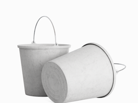 Industrial Plastic Bucket C 04 3D Model