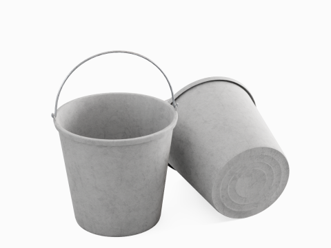 Industrial Plastic Bucket C 04 3D Model