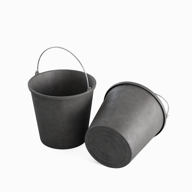 Industrial Plastic Bucket C 05 3D Модель .c4d .max .obj .3ds .fbx .stl .blend