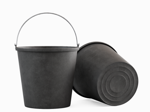Industrial Plastic Bucket C 05 3D Модель