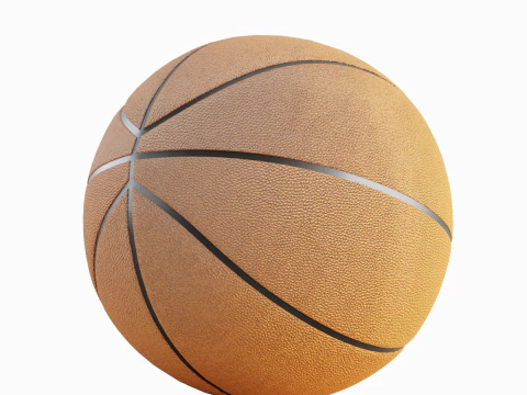 Basketball Ball Leather 4K 01 3D Model