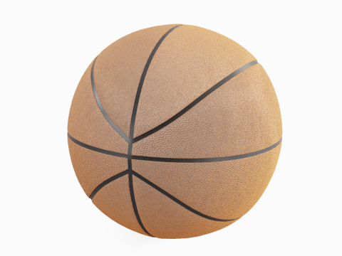 Basketball Ball Leather 4K 01 Modèle 3D