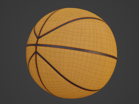 Basketball Ball Leather 4K 01 Modèle 3D