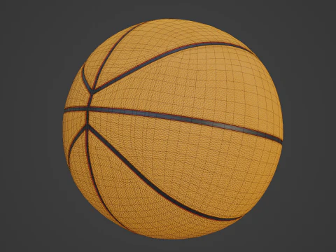Basketball Ball Leather 4K 01 3D Model
