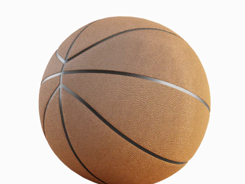Basketball Ball Leather 4K 02 3D Model