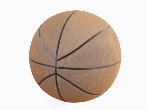 Basketball Ball Leather 4K 02 3D Model