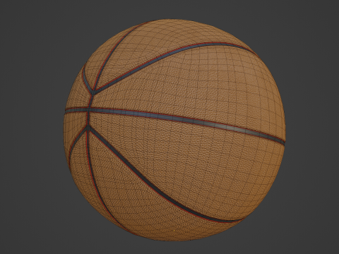Basketball Ball Leather 4K 03 Modelo 3D