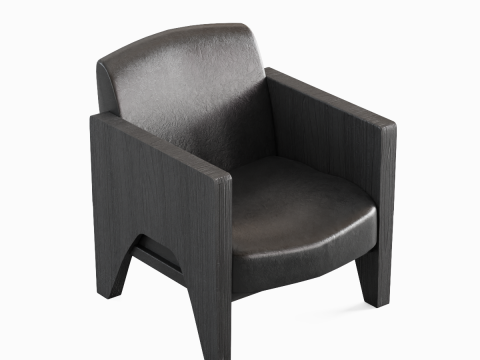 Modern Leather Armchair 01 3Dモデル