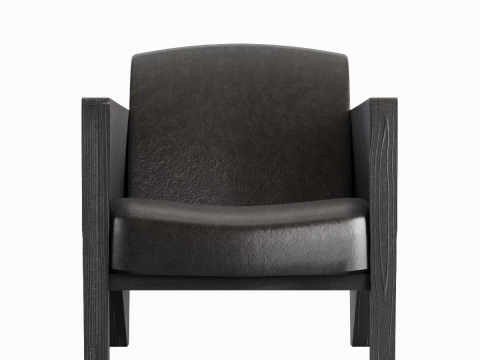 Modern Leather Armchair 01 3D Model