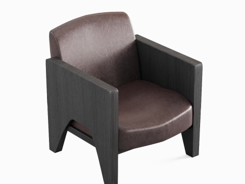 Modern Leather Armchair 03 3D-Modell