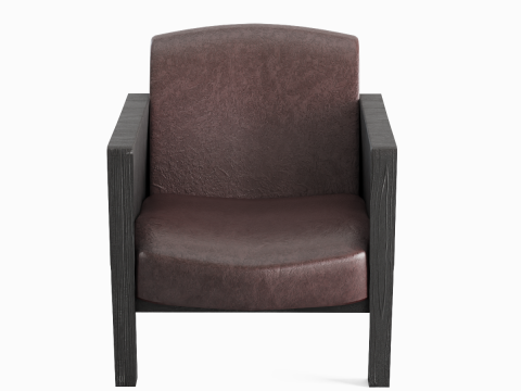 Modern Leather Armchair 03 Modelo 3D