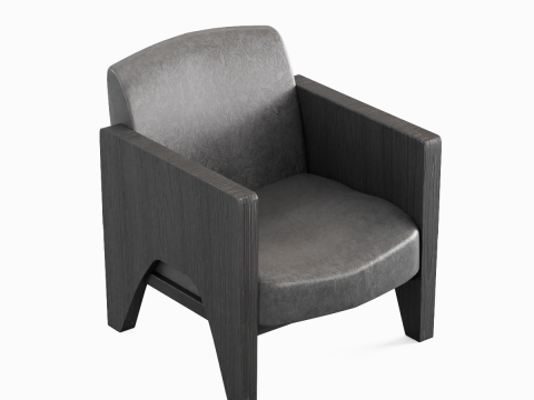 Modern Leather Armchair 04 3D Model