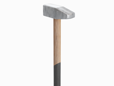 Wooden Industrial Hammer 01 3D-Modell