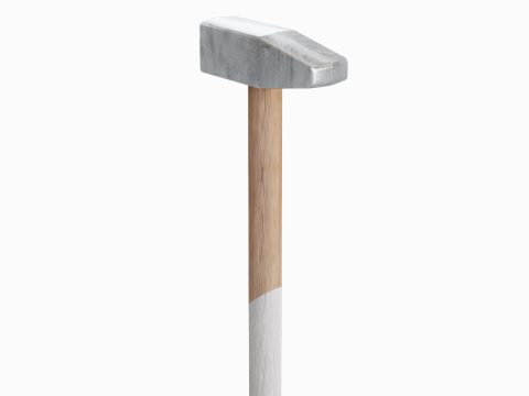 Wooden Industrial Hammer 02 3D Model