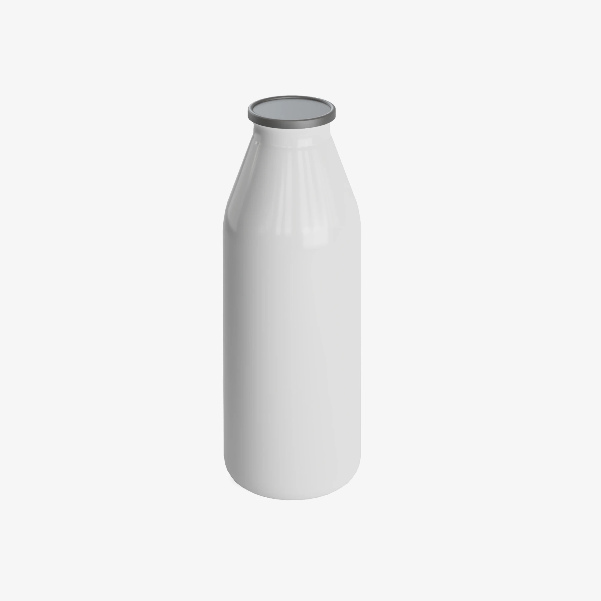 Milk Bottle 01 3D Model .c4d .max .obj .3ds .fbx .stl .blend