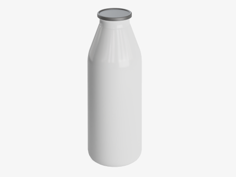 Milk Bottle 01 3D Model