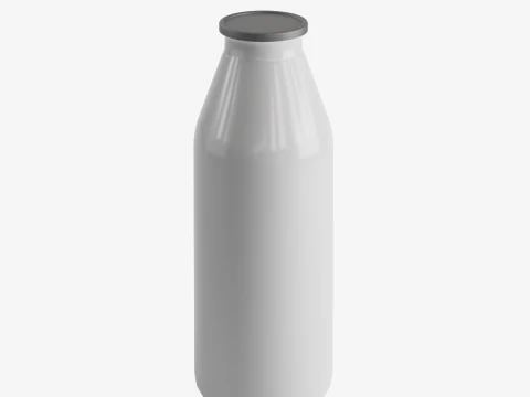 Milk Bottle 01 3D Model