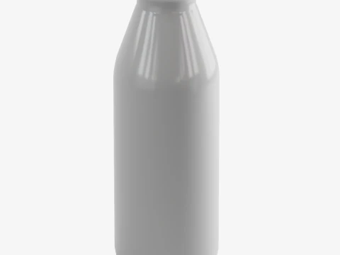 Milk Bottle 01 3D Model